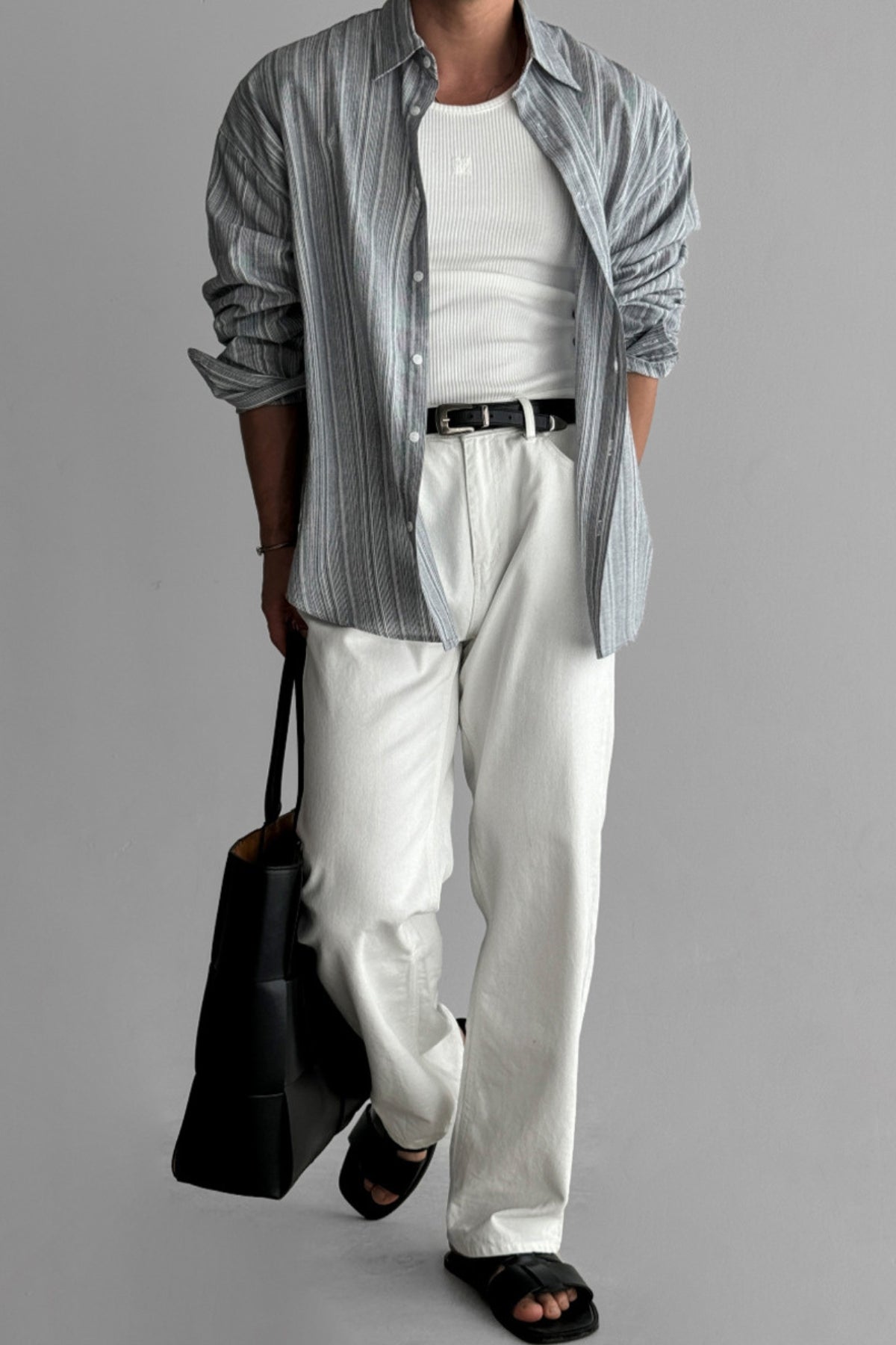 Old Money Striped Non-Iron Sun Protection Shirt