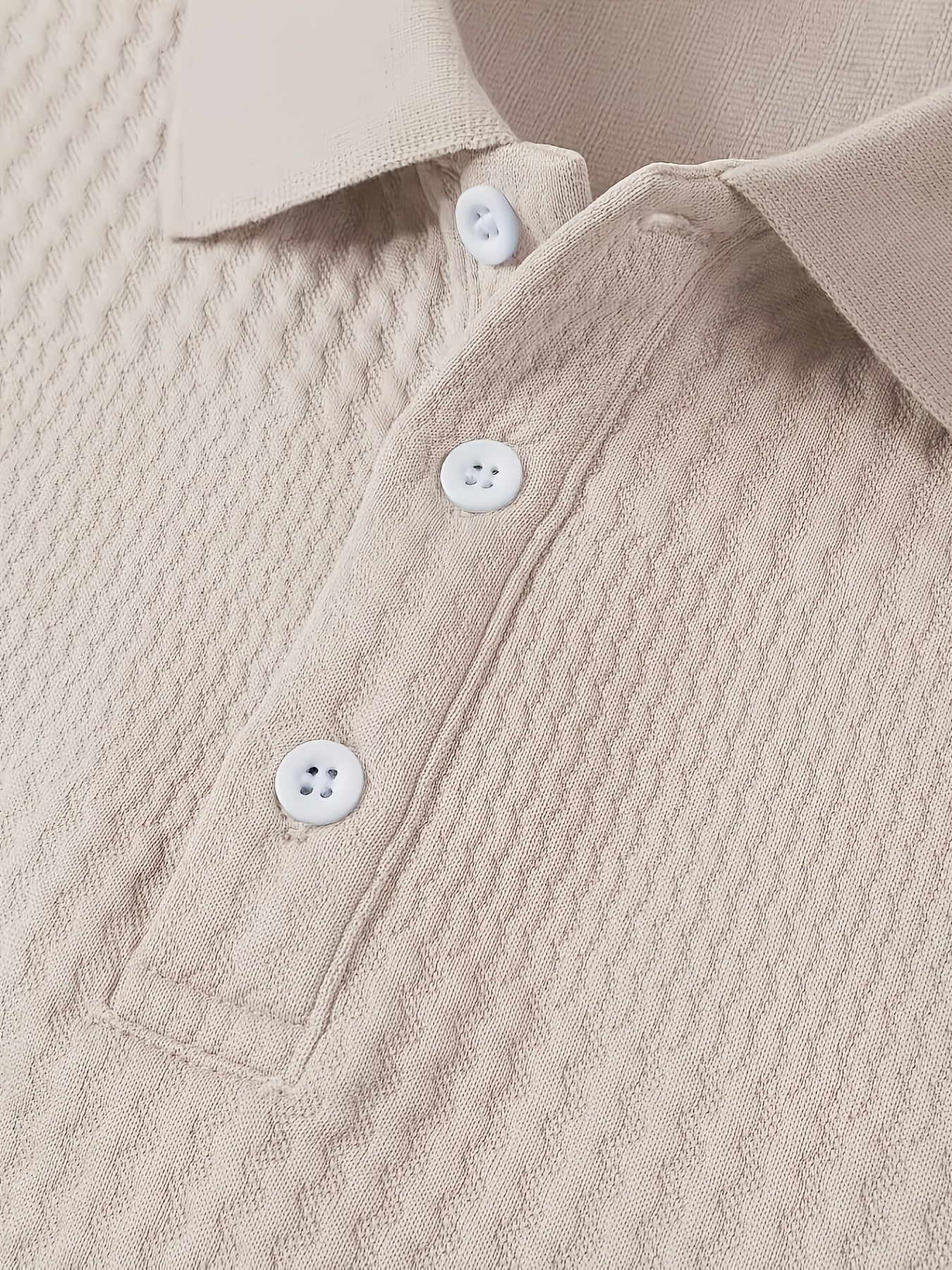 Men's Fashion Shirt - Long Sleeve, Jacquard Fabric with Vertical Rib Details, Casual Fitness Avant-Garde, 100% Polyester, Ideal for Spring and Autumn