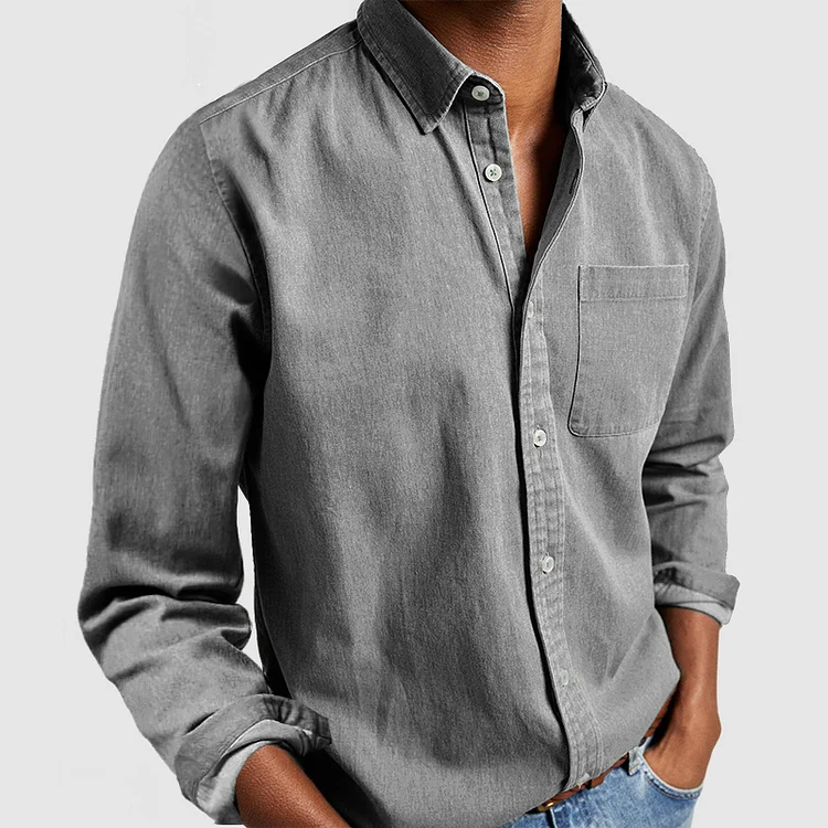 Old Money Casual Button-Up Shirt