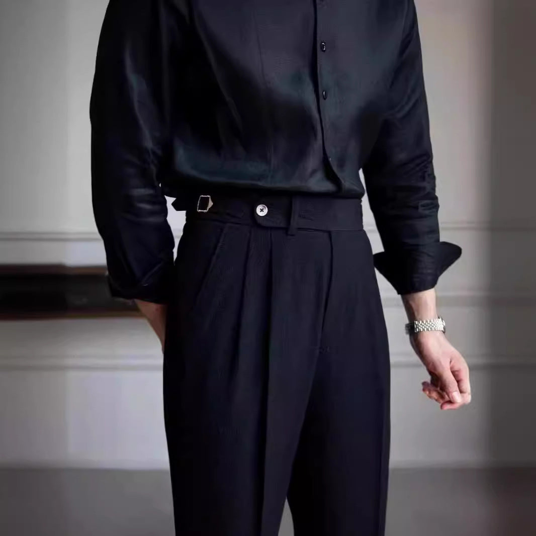 Old Money Old Money Naples Mid-Waist Trousers
