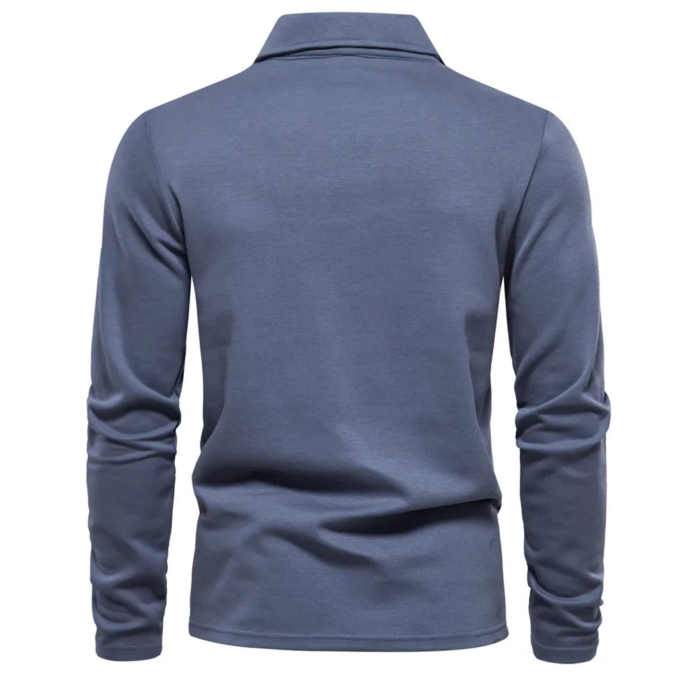 Old Money Long Sleeve Polo Shirt